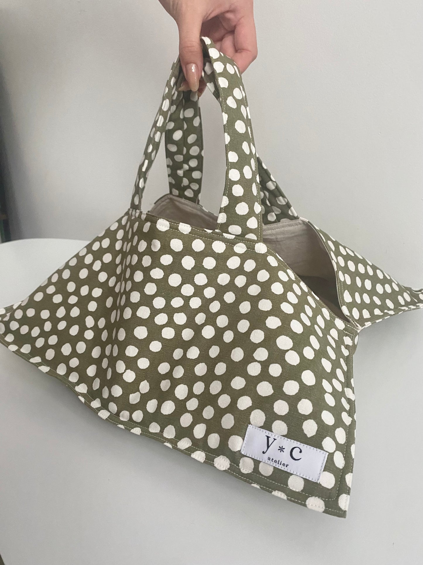 Pie Carrier Tote Bag Olive