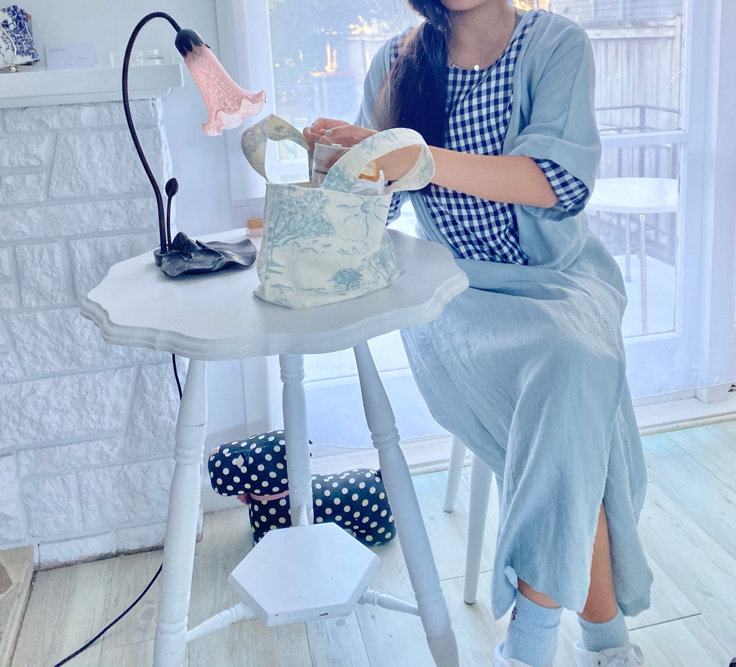 “Blue Wonder” Mini Tote Bag