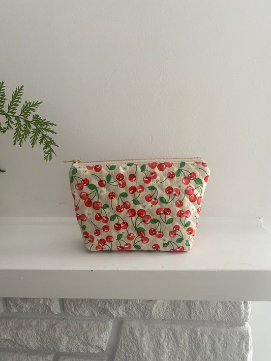 Cherry makeup pouch(small)