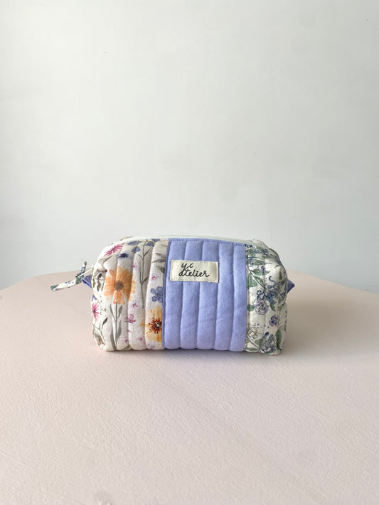 Medium Zipper Pouch – Floral Patchwork