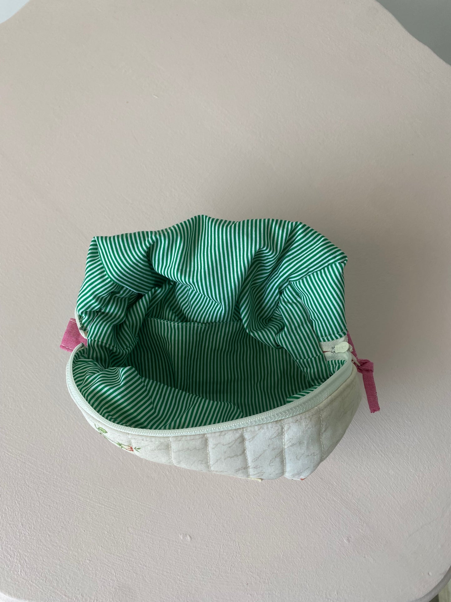 Medium Zipper Pouch & Small Flat Pouch Duo – Rosebud