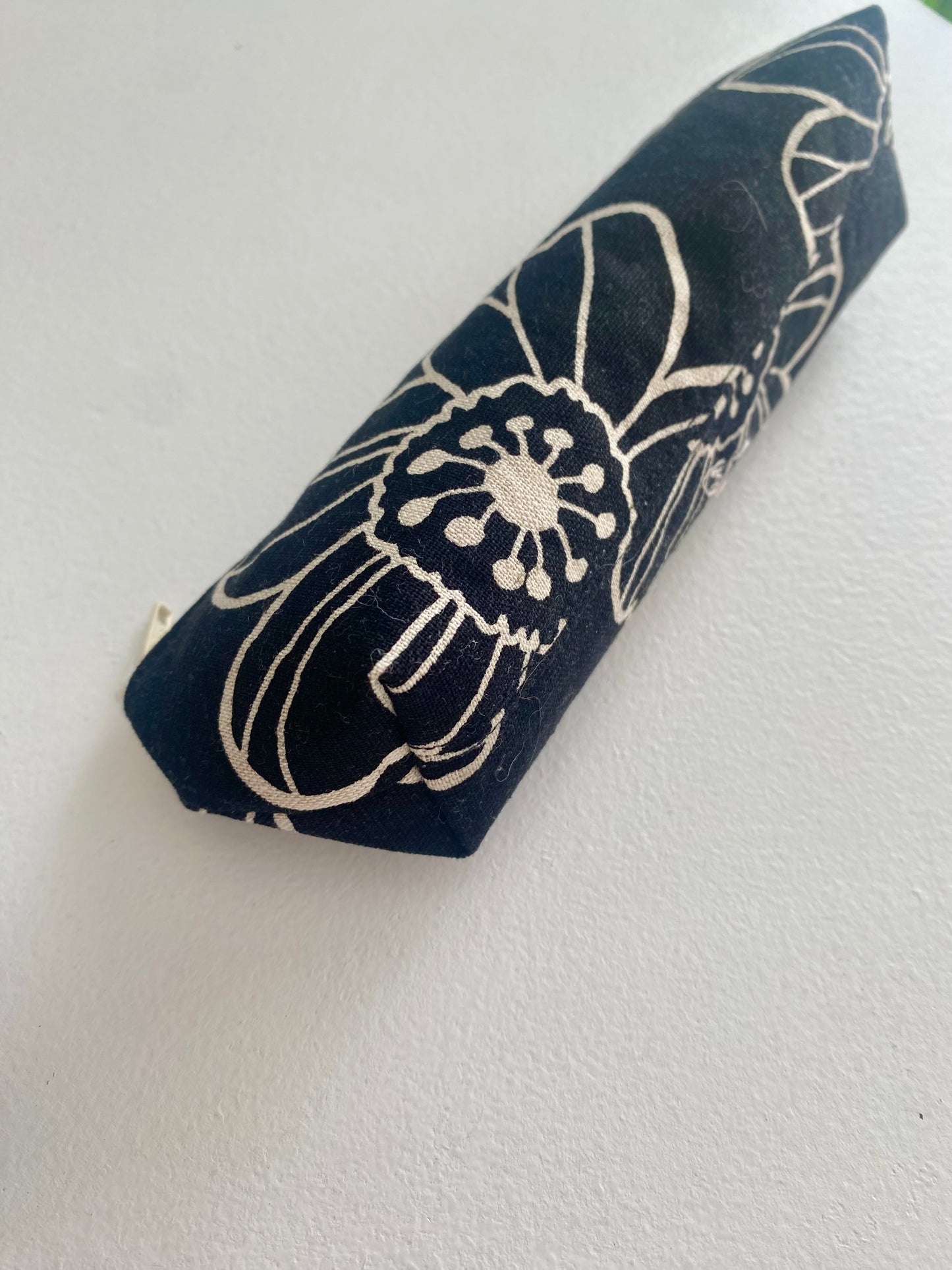 Cotton/Linen Floral Pencil Case