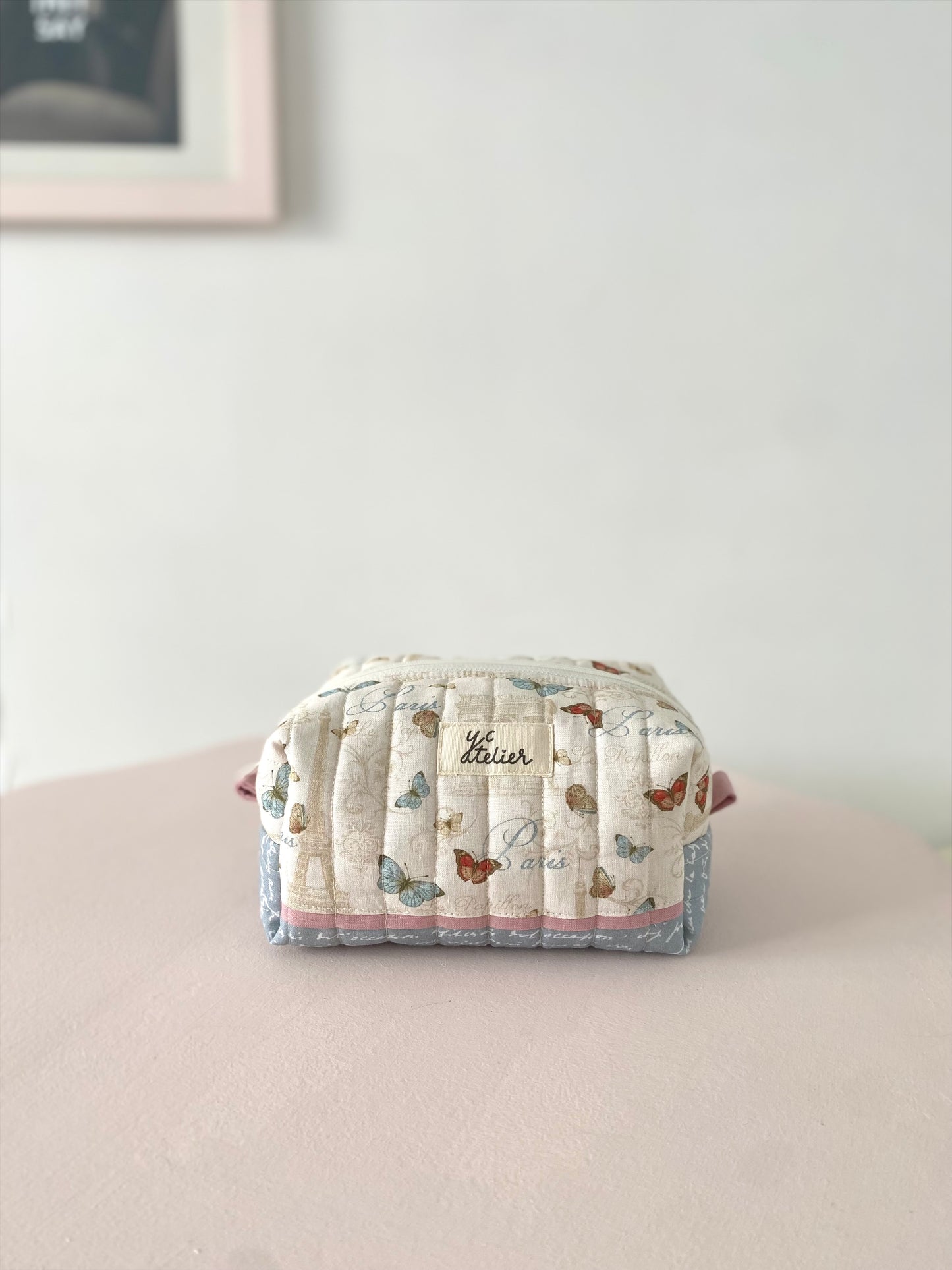 Medium Zipper Pouch – French Butterfly