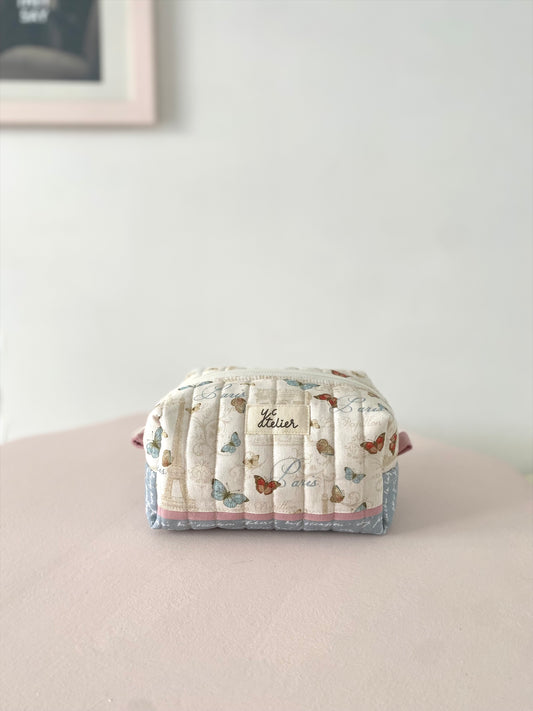 Medium Zipper Pouch – French Butterfly