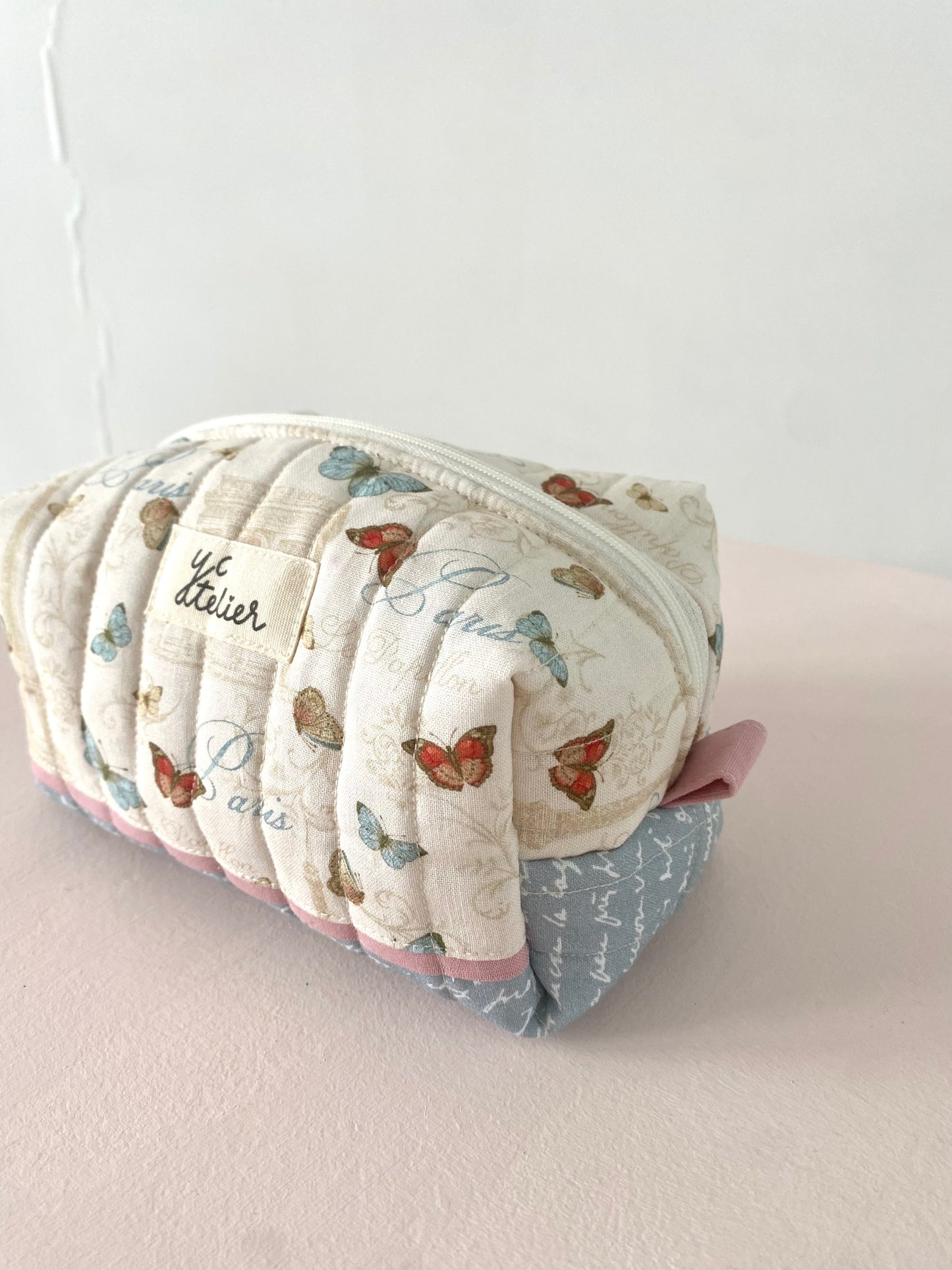 Medium Zipper Pouch – French Butterfly