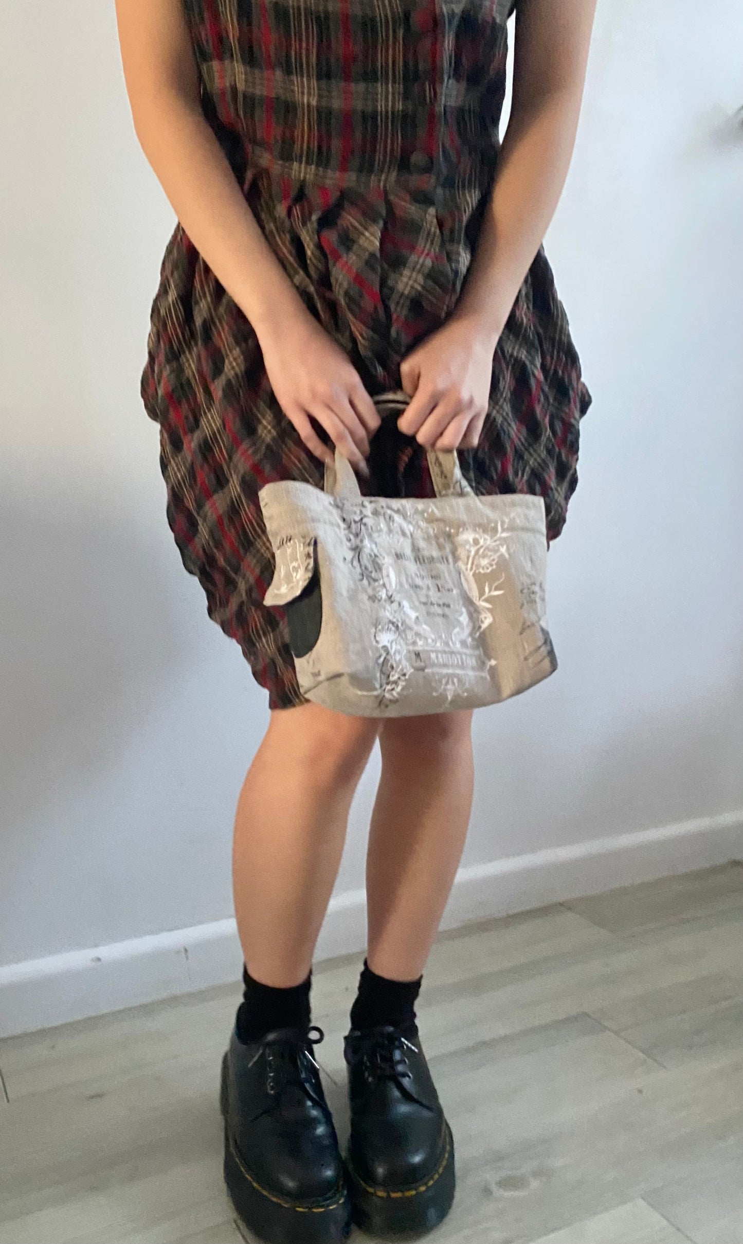 Linen Mini Tote Bag